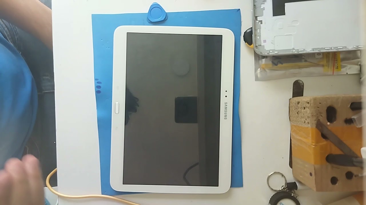 como trocar conector de carga tab3 e vários tablets Samsung fácil em casa.