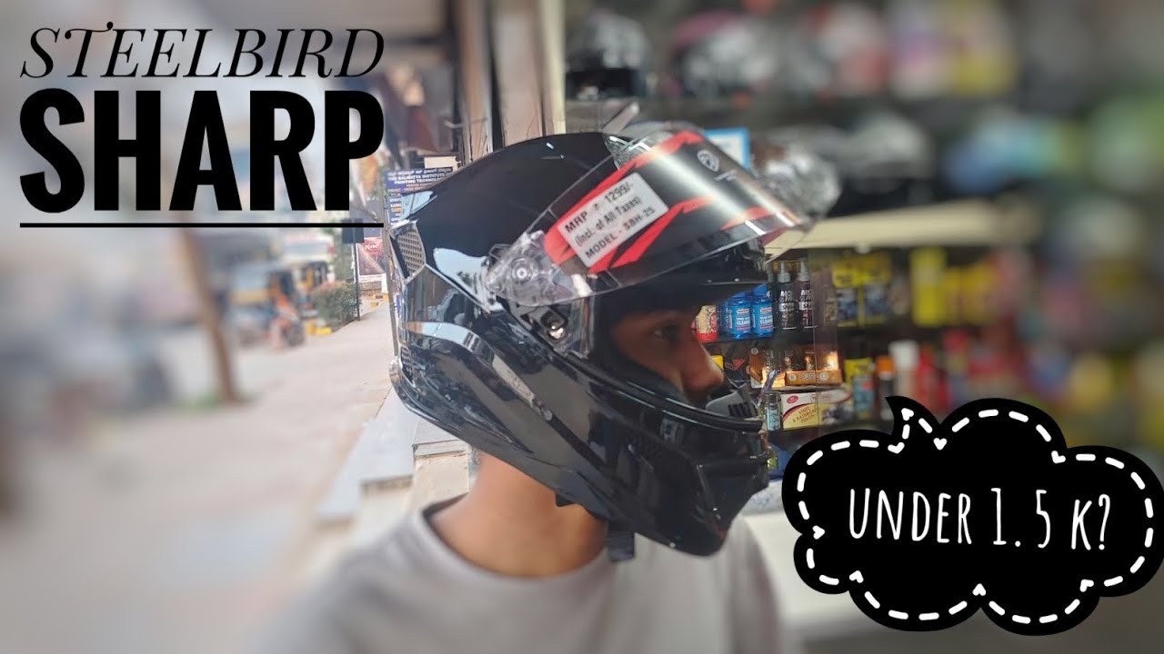 Helmet under 1.5k , Rare and light weight !!...    #steelbirdhelmet #budget #helmet 