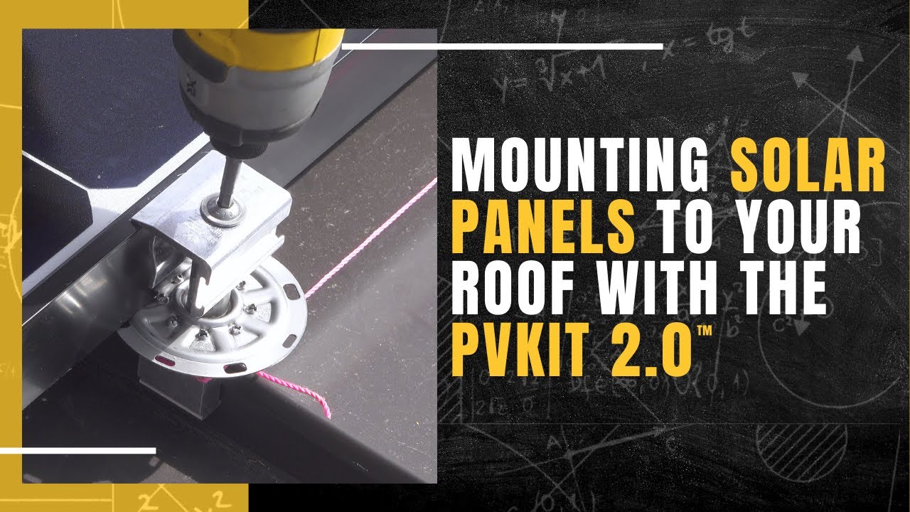 Mounting Solar Panels to Your Metal Roof with the PVKIT 2.0