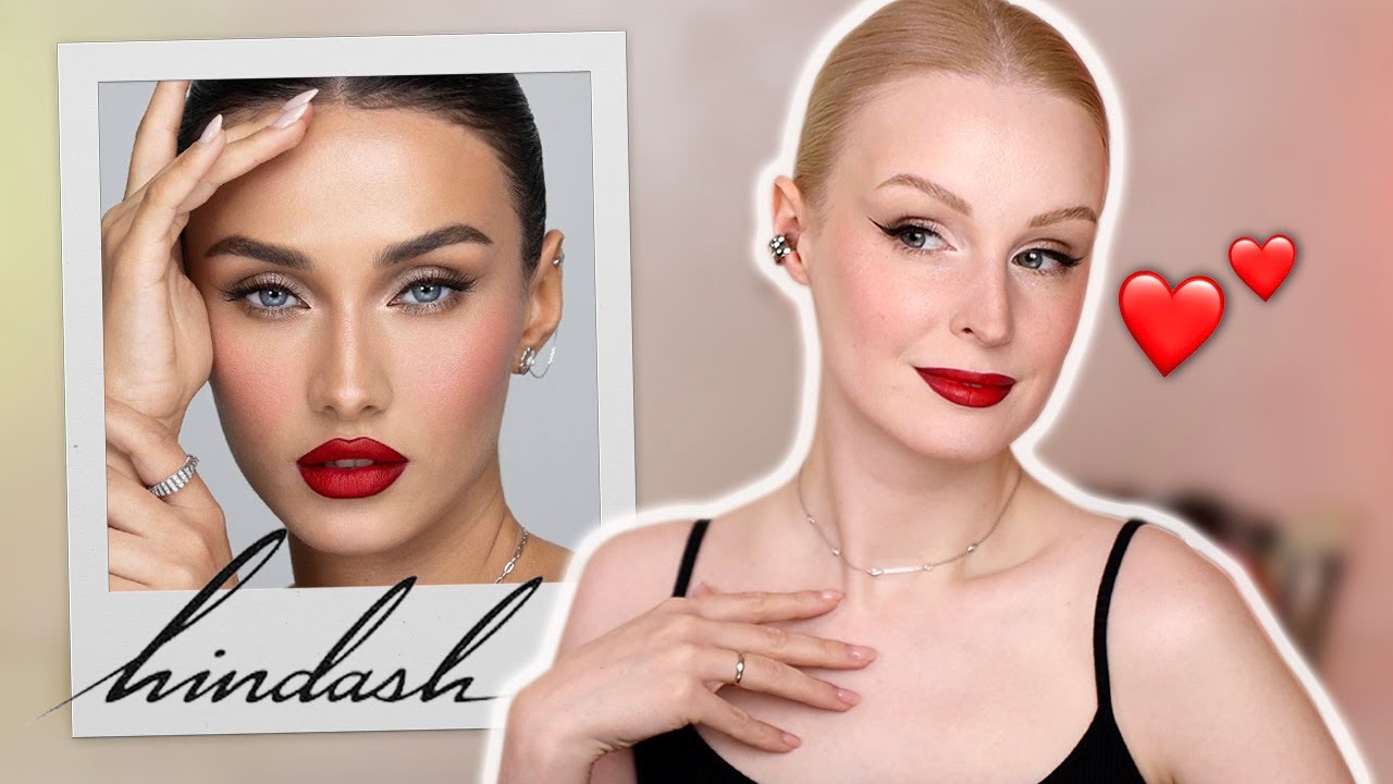 Повторяю голливудский макияж визажиста Hindash ❤️ Как сделать идеальные красные губы?