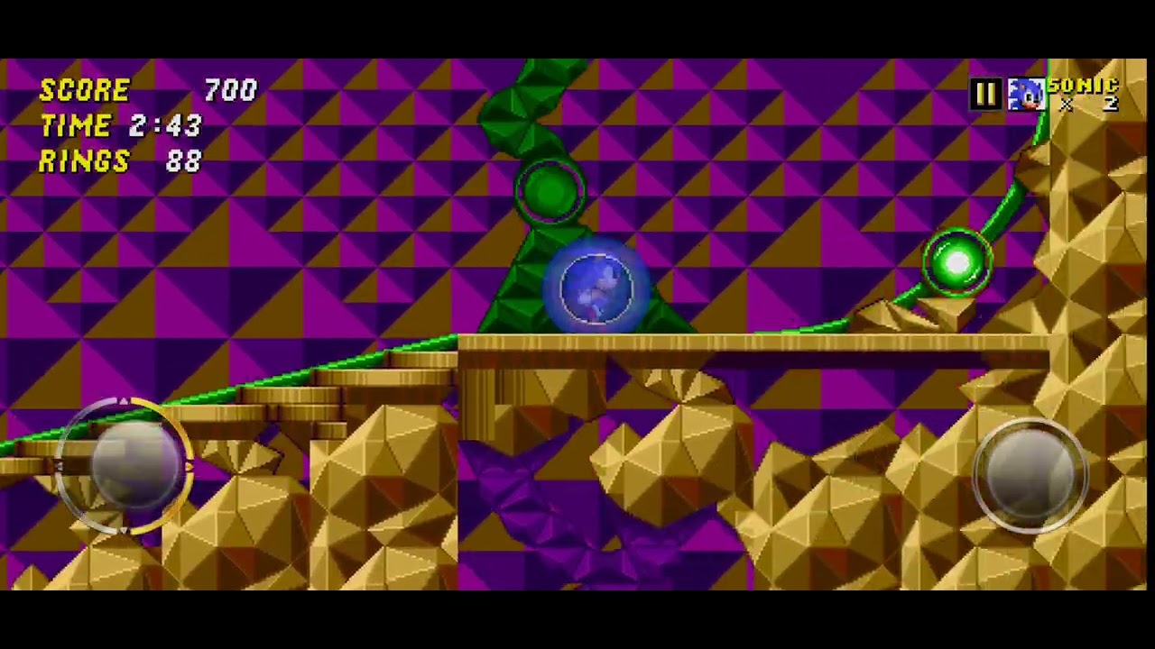 Playing sonic 2 on my phone