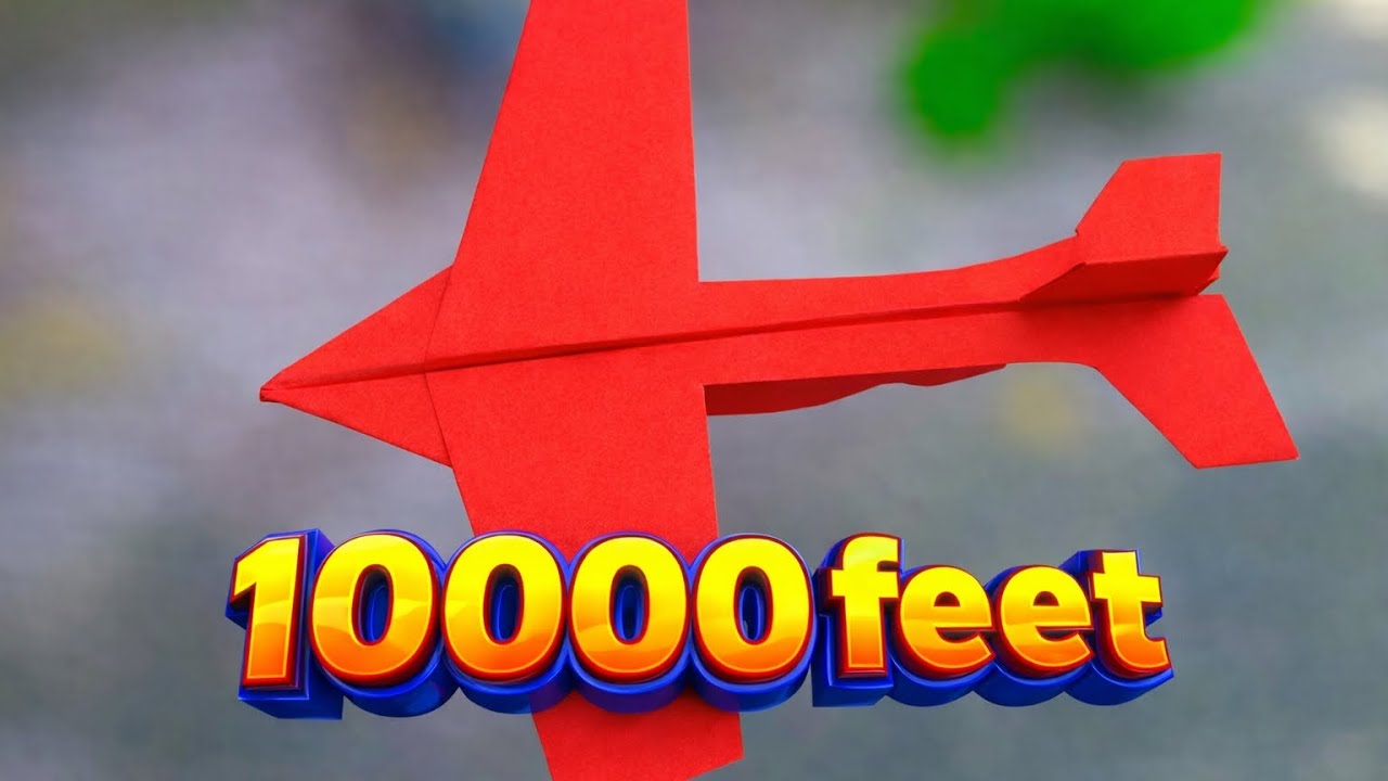 The Red Glider: Reaching 10,000 Feet How to make paper helicopter 