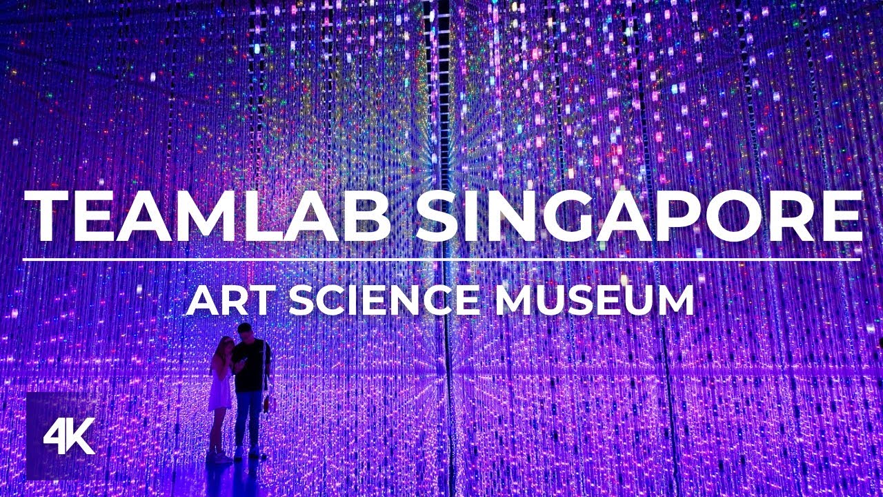 Singapore's TeamLab at Art Science Museum Full Walking Tour | Immersive Art | 4K