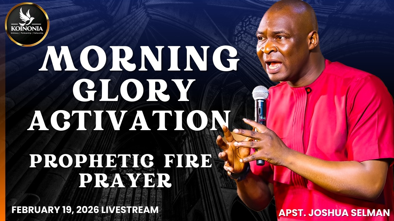 MORNING GLORY ACTIVATION| Prophetic Fire Prayer with Apostle Joshua Selman #propheticprayer #morning