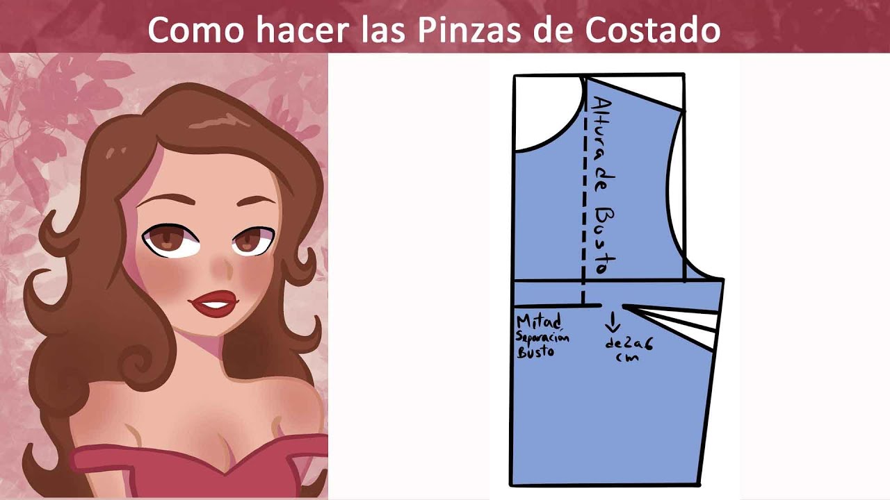 Como hacer las Pinzas de Costado Blusa Básica Nivel Principiantes