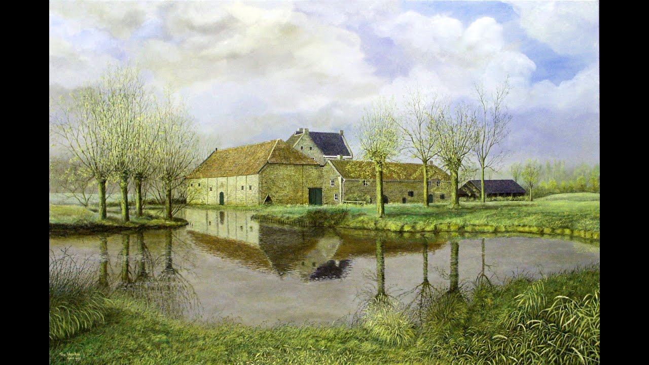 Schinvelder hoeve in 1995 geschilderd  (&copy;ton vranken)