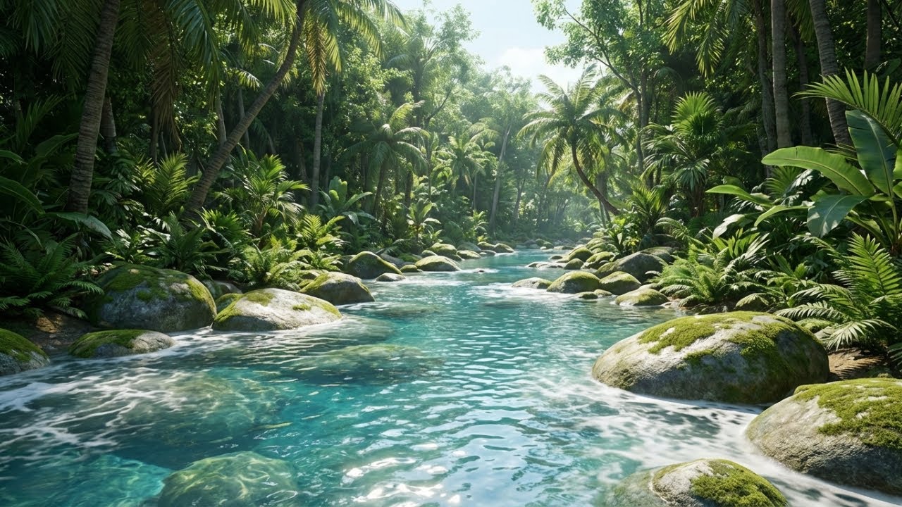 Relax Your Body Tonight 🌿 Soft River Ambience for Rest