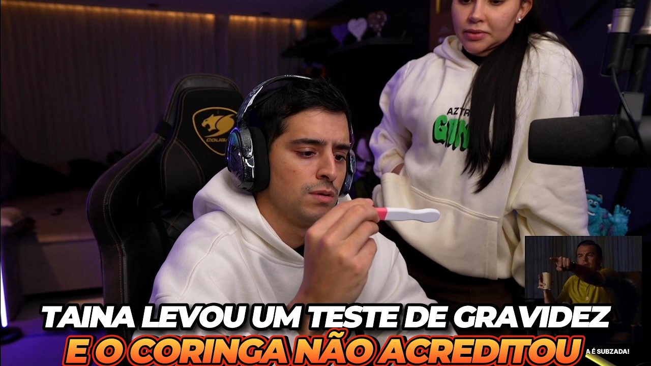 CORINGA NÃO ACREDITOU NO TESTE DE GRAVIDEZ DA TAINA
