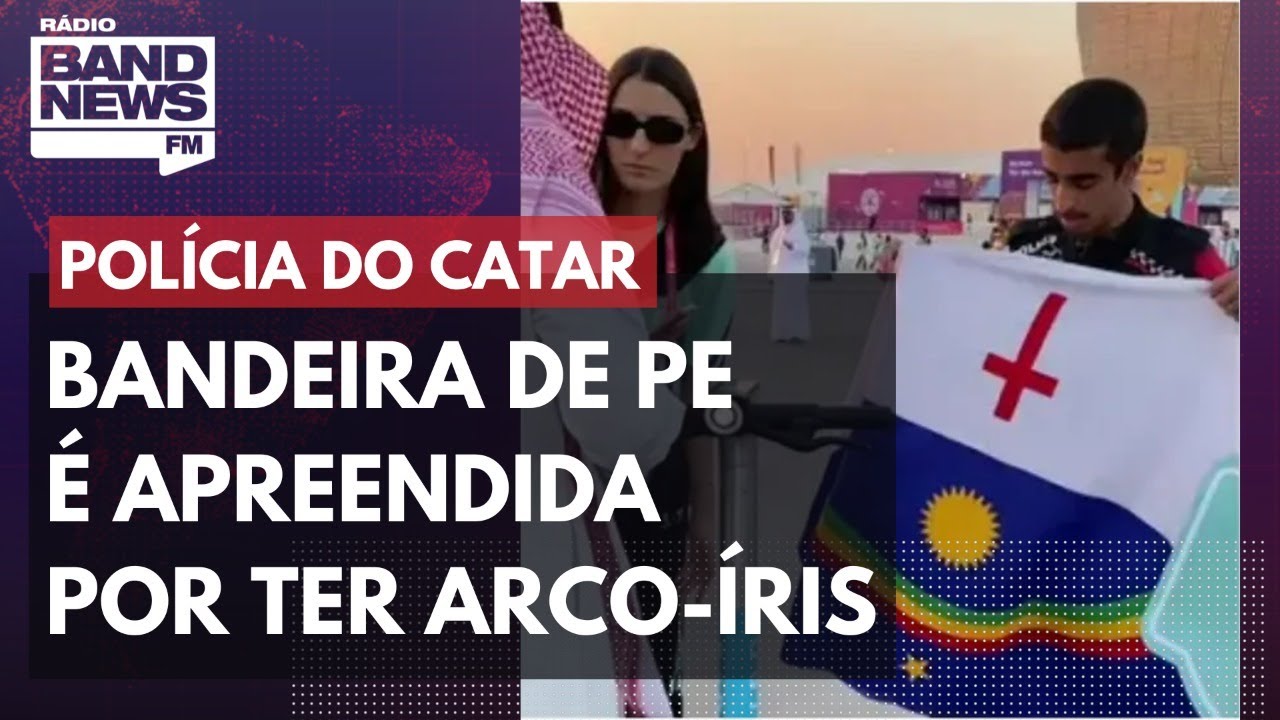 Pol&iacute;cia do Catar apreende bandeira do Pernambuco por ter arco-&iacute;ris