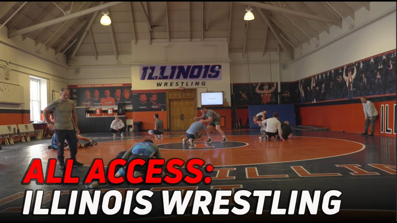Inside The University of Illinois Wrestling Early Season Practice