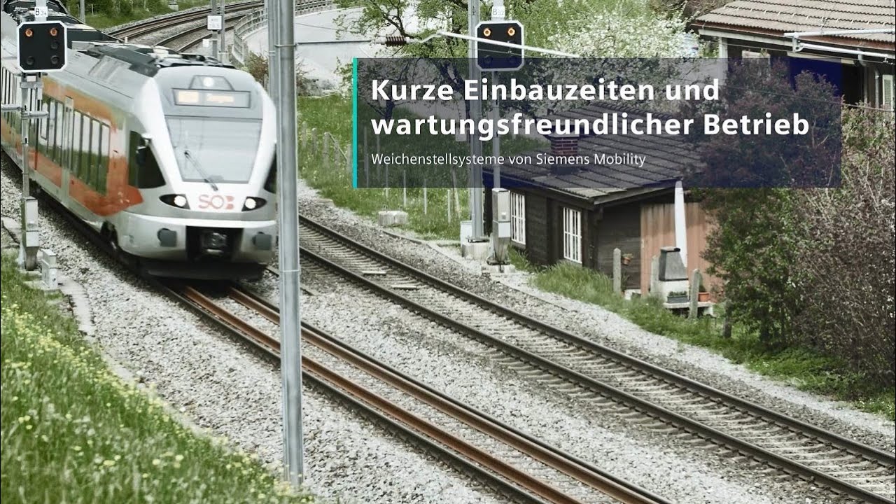 Weichenstellsysteme und Klinkenverschl&uuml;sse von Siemens Mobility - Kundenanwendung bei der SOB
