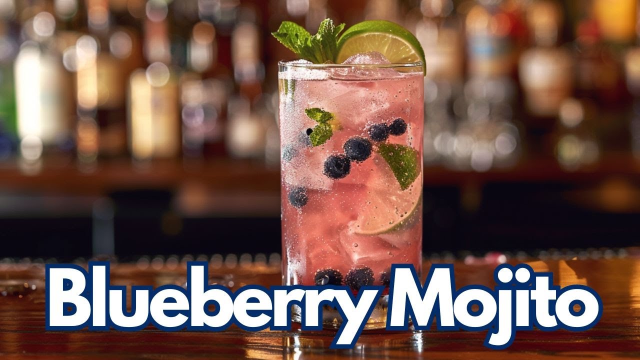 Blueberry Mojito Recipe | Easy Cocktail Tutorial