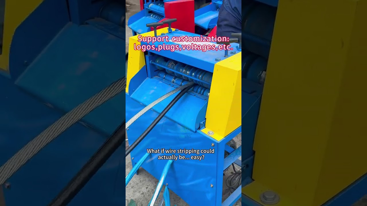 AUTOMATIC SCRAP WIRE STRIPPING MACHINE #cablewirestrippingmachine#cablerecycling #scraper #recycling