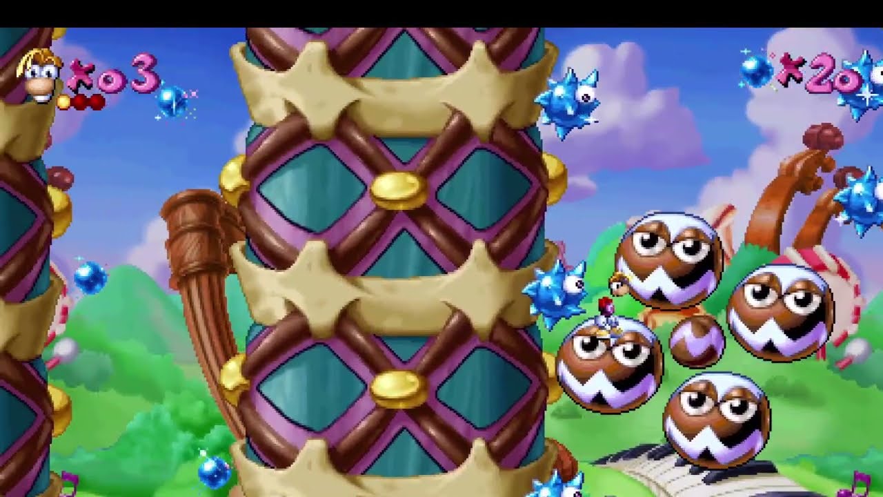 Rayman 1 –100% (All Lums & Cage) | 30th Anniversary Bongo Hills