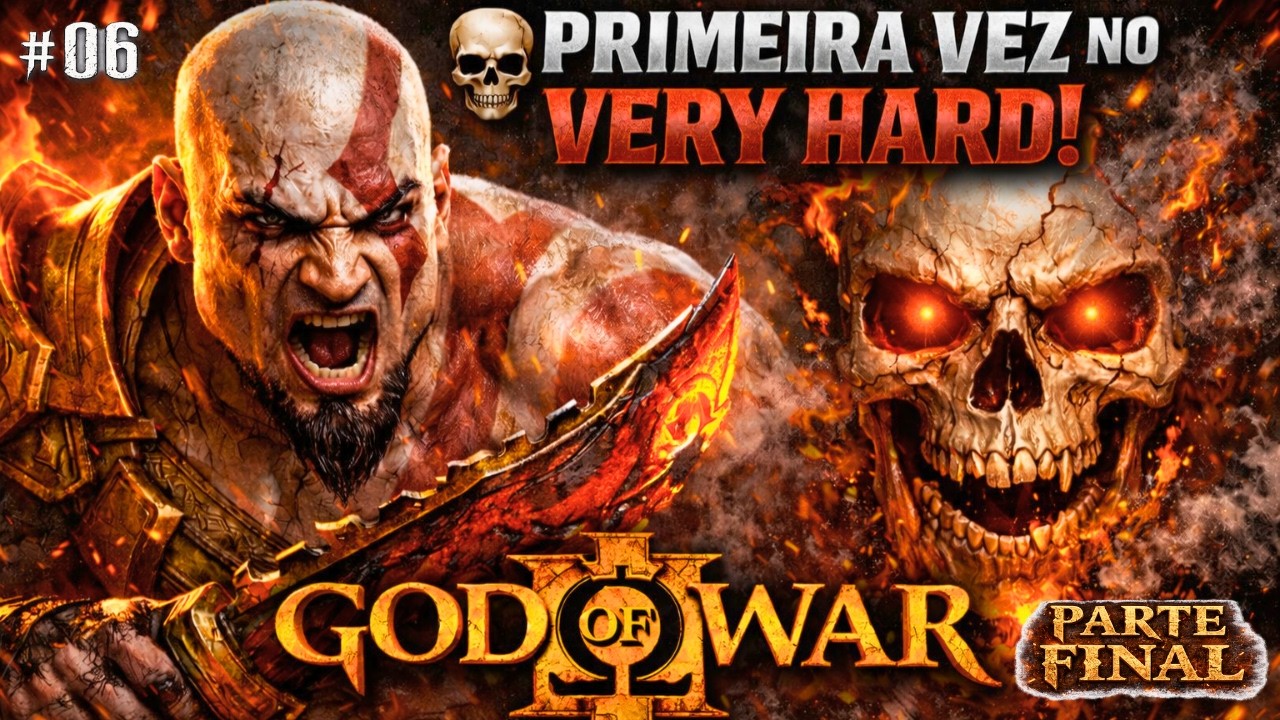 💀 GOD OF WAR 3 AO VIVO | PRIMEIRA VEZ NO VERY HARD! SERÁ QUE SOBREVIVO? | #06