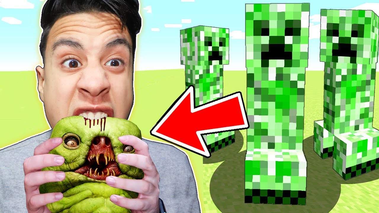 ماين كرافت ولكن يمكنك اكل جميع الوحوش والحيوانات!😱 (قدرات جديدة!)🔥 - Eat Mobs