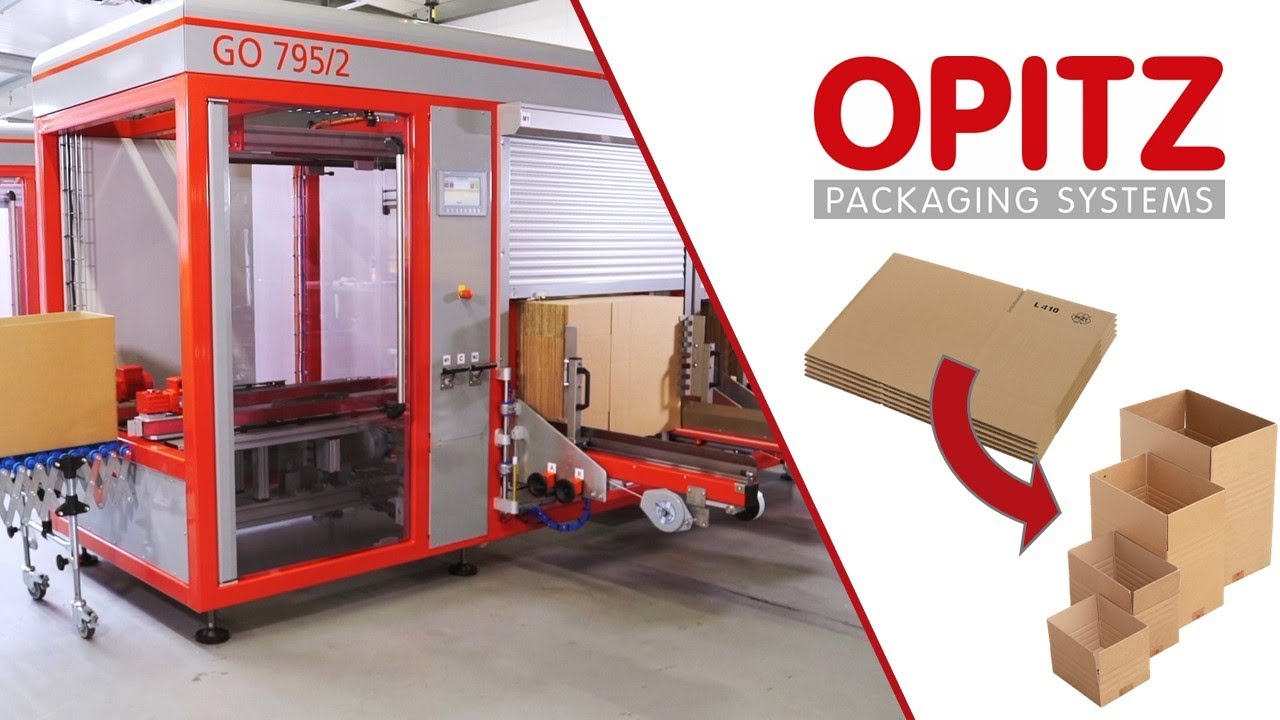 fully automatic Case Erector GO 795 - OPITZ Packaging Systems