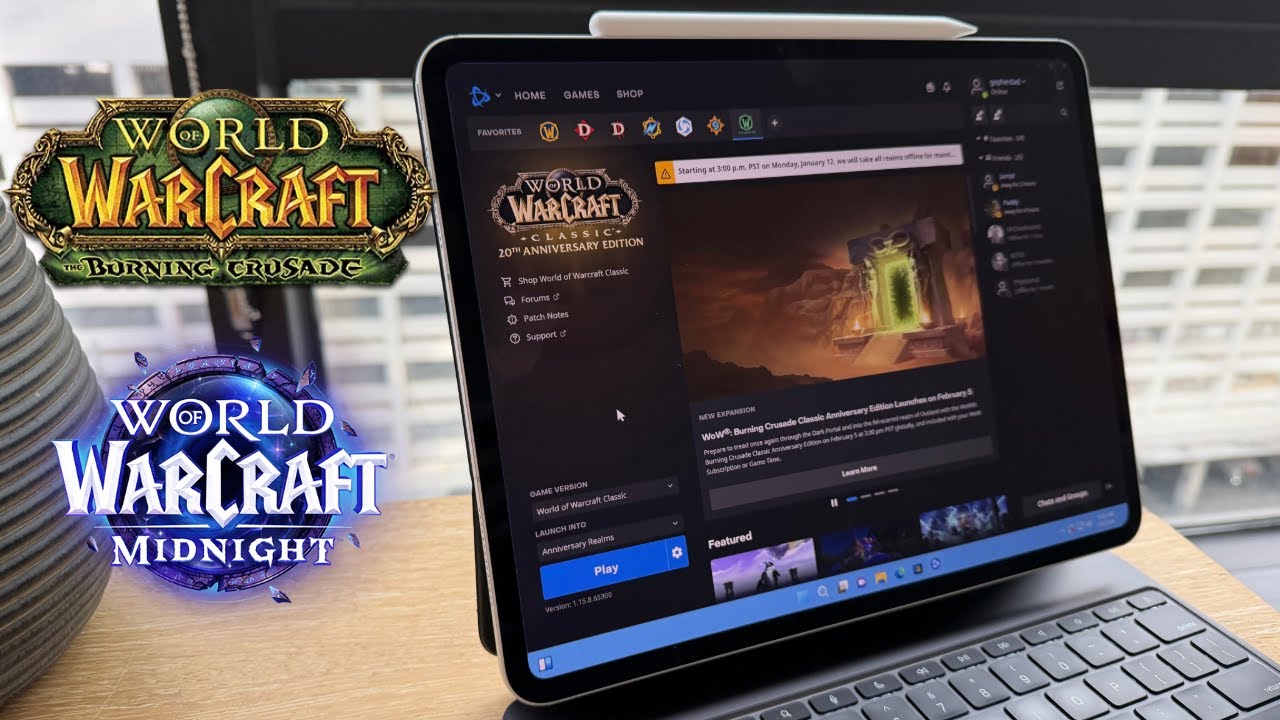 How to play World of Warcraft on iPad in 2026! Just in time for TBC Pre Patch!