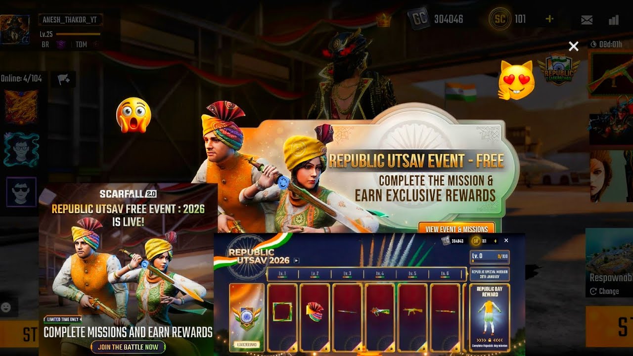 Scarfall Republic Utsav 2026 🇮🇳 New Event | Free Rewards | Leaderboard & Exclusive Skins. 