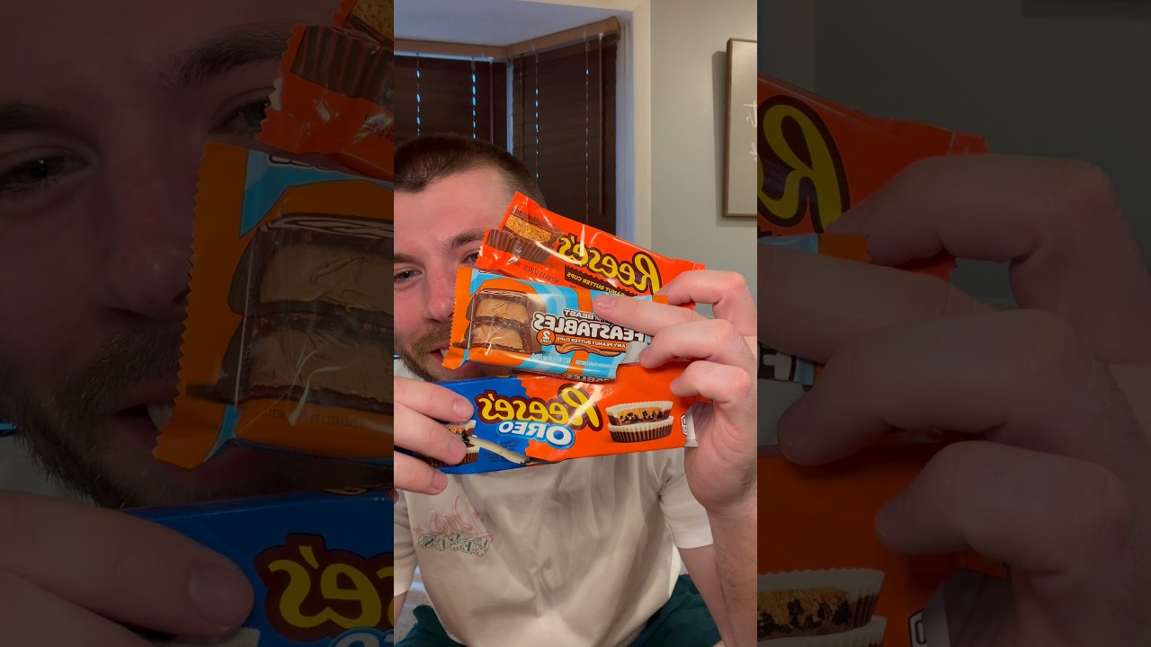 Let&rsquo;s try out the new Mr beast peanut butter cups and see how they compare to these Reese&rsquo;s #mrbeast