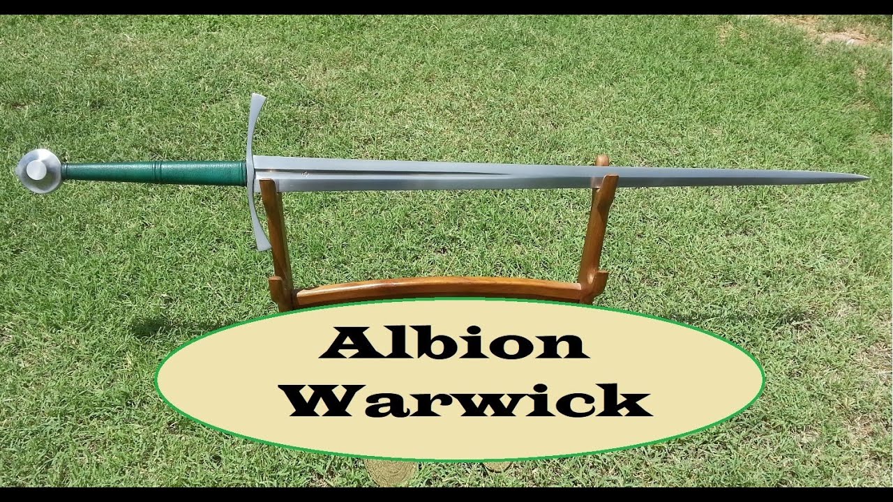 Review and test cutting with the new Warwick longsword by Albion Swords