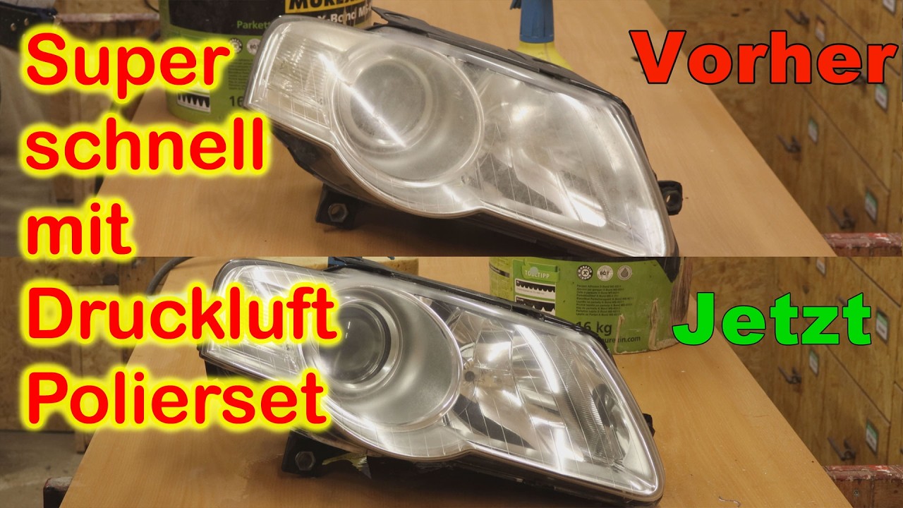 Scheinwerfer polieren und schützen