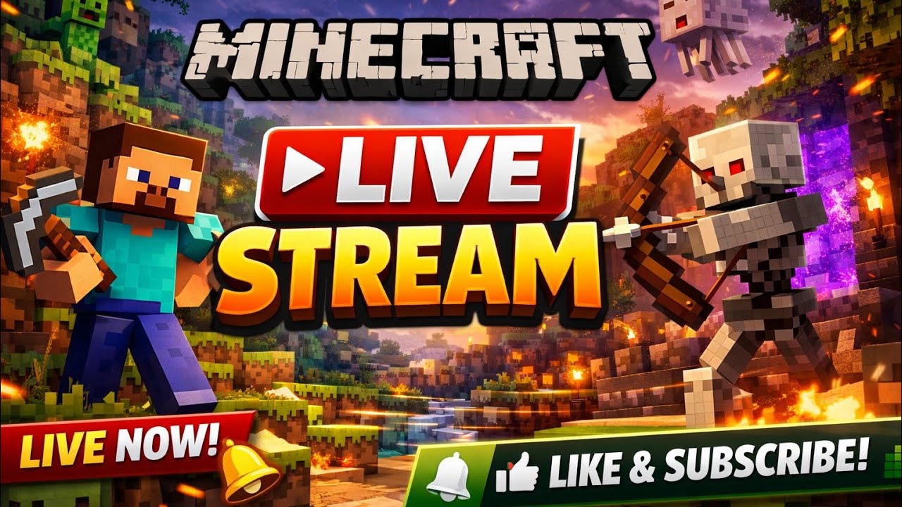 Minecraft Live 🔴 Nether Adventure | Dangerous Mission 🔥