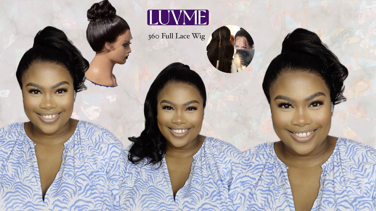 Glueless 360 Full Lace Wig With Invisible Drawstrings Ft. LUVME HAIR