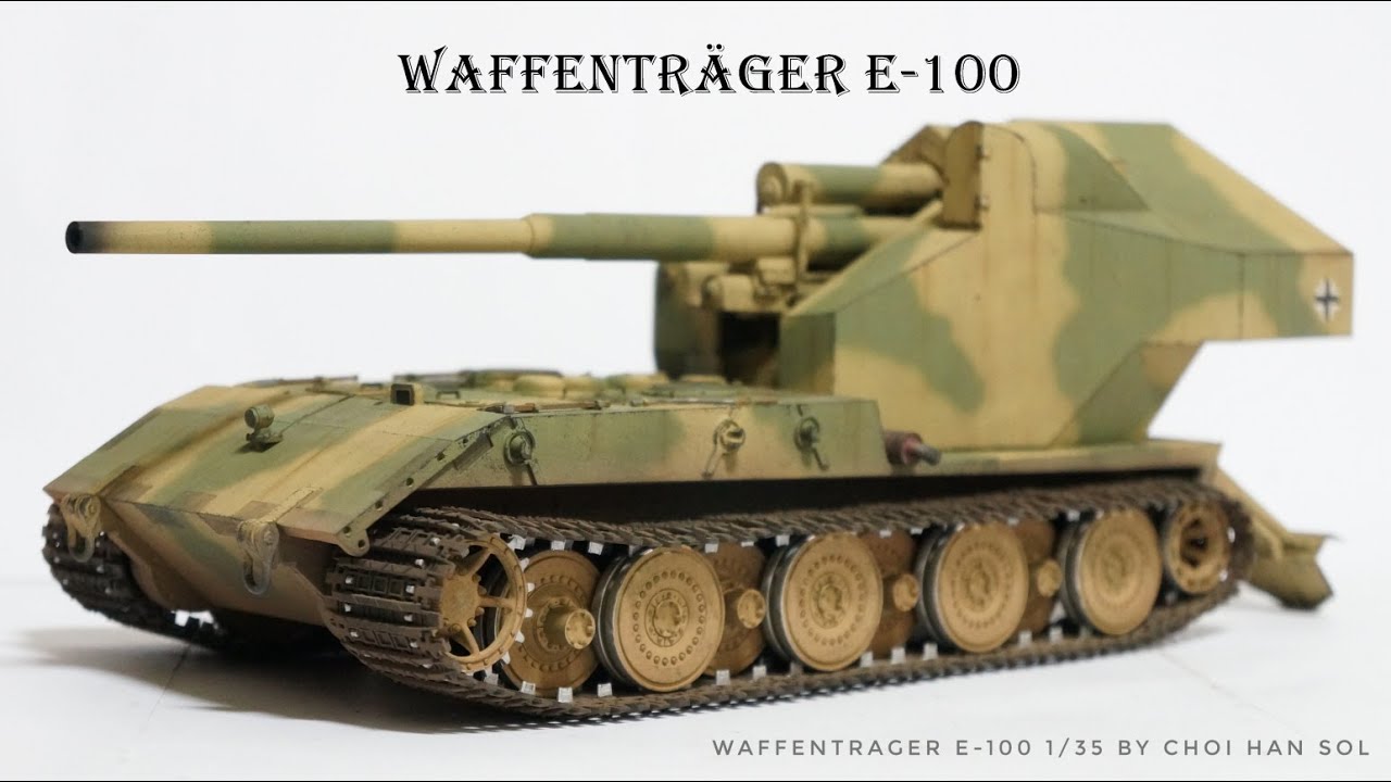전차 프라모델 Waffenträger E-100 1/35 - Amusing Hobby 제작