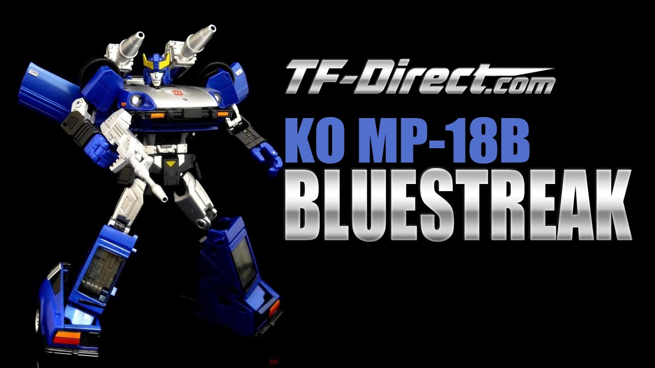 KO MP-18B Bluestreak KO Takara Tomy Masterpiece Transformers figure review from TF-Direct
