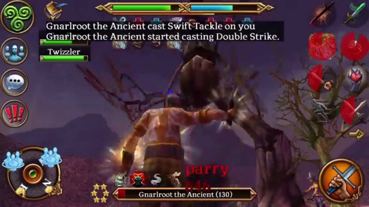 Triple log kill of Gnarlroot the Ancient (Celtic Heroes)