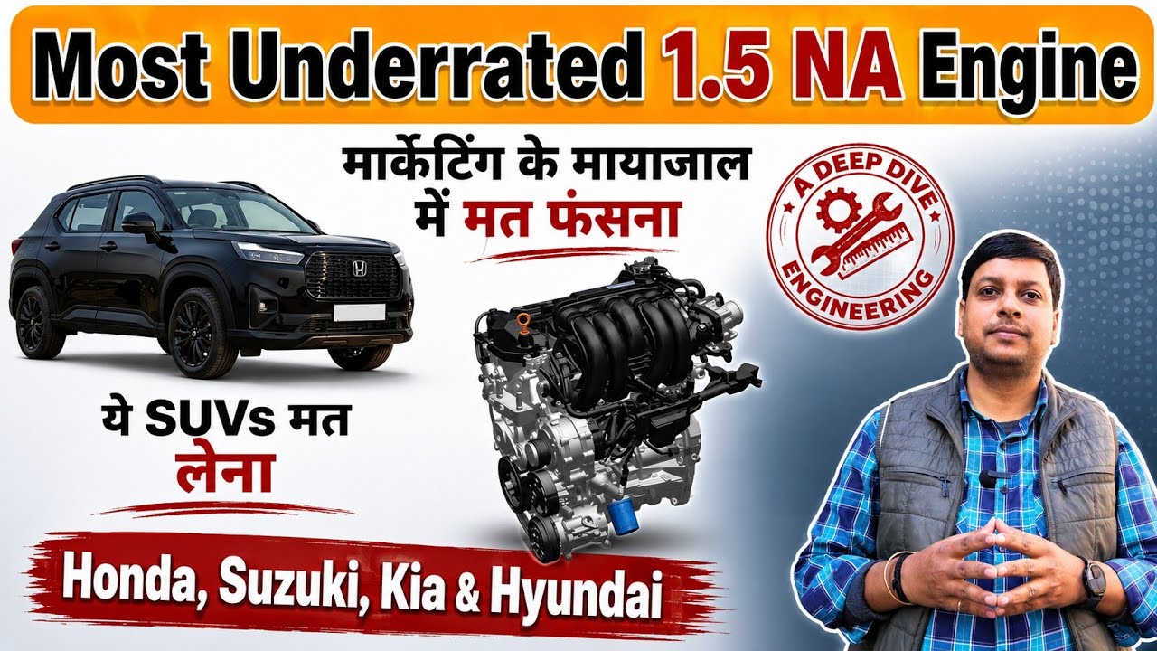 ये इंजन जिंदगी भर साथ देता है | Honda vs Kia vs Suzuki 1.5 NA Engines | Deep Dive Engineering