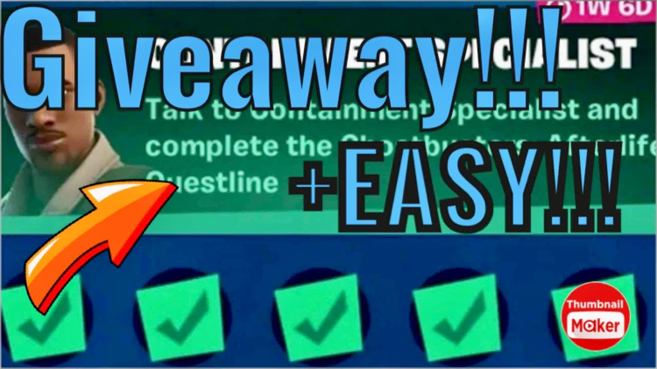 Giveaway + Fortnite Complete 'Containment Specialist' Guide - How to Complete Ghostbusters Quests