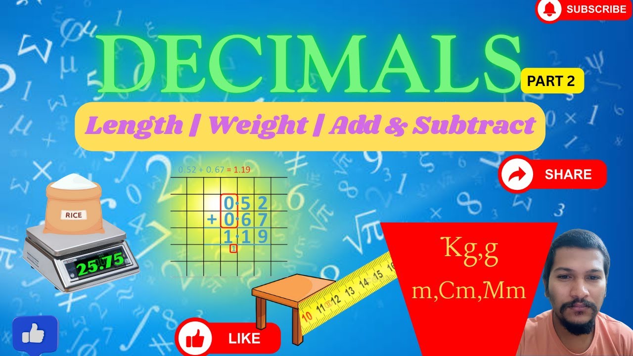 Decimal Addition & Subtraction | Length and Weight in Decimals Explained | 6వ తరగతి Maths