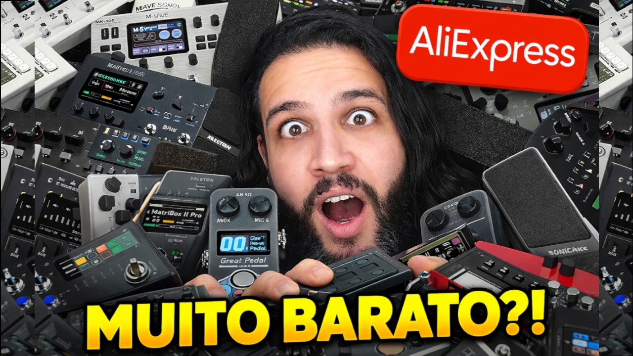 CORRE! Pedaleiras de Guitarra MUITO BARATAS no AliExpress (Promo&ccedil;&atilde;o de Anivers&aacute;rio)