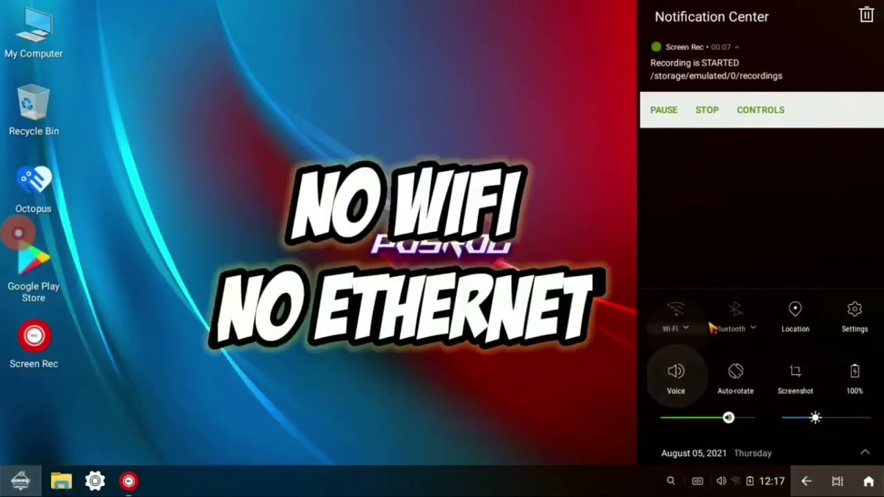PHOENIX OS Como consertar wifiethernet n&atilde;o funciona no PhoenixOS Rog