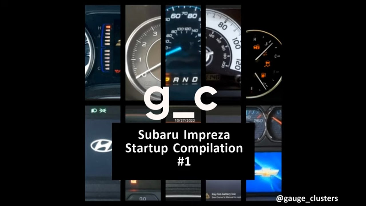 Subaru Impreza Startup Compilation #1