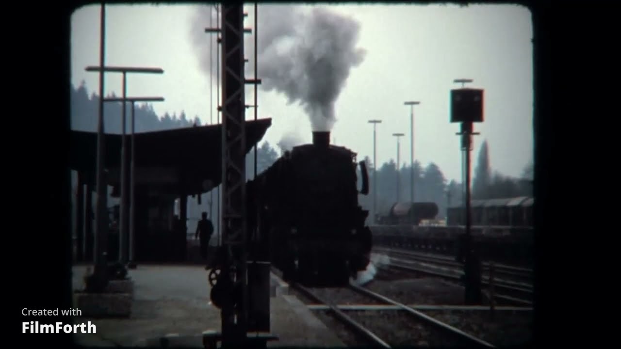Dampflok Verkehr auf dem Bahnhof Goslar und Umgebung zu Beginn der 70er Jahre
