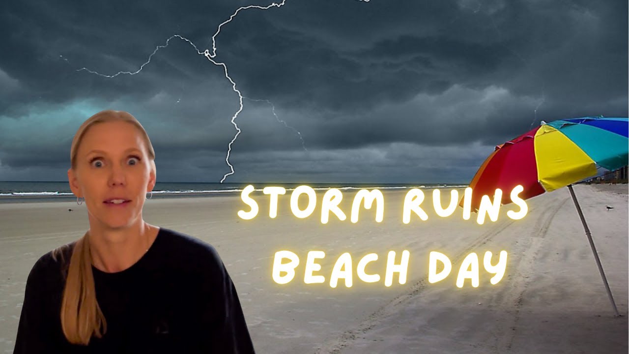 Huge thunderstorm ruins beach day! | Meet the Millers Vlog