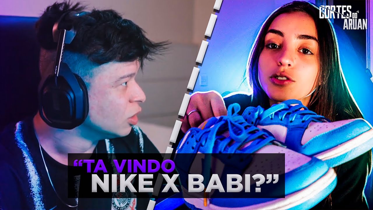 ARUAN REAGE A MOSTREI MINHA COLEÇÃO DE TÊNIS! (LOUD BABI) - Cortes do Aruan