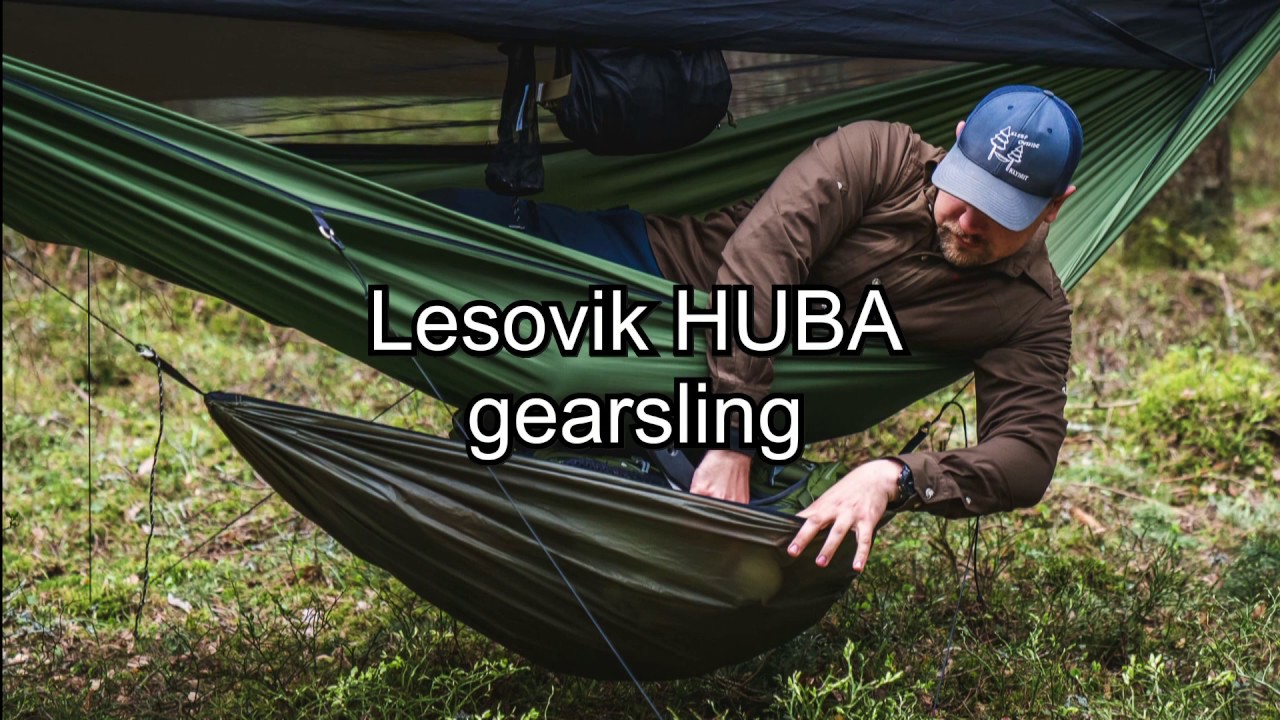 Hangmat kamperen: Lesovik HUBA gearsling, uitleg en demo