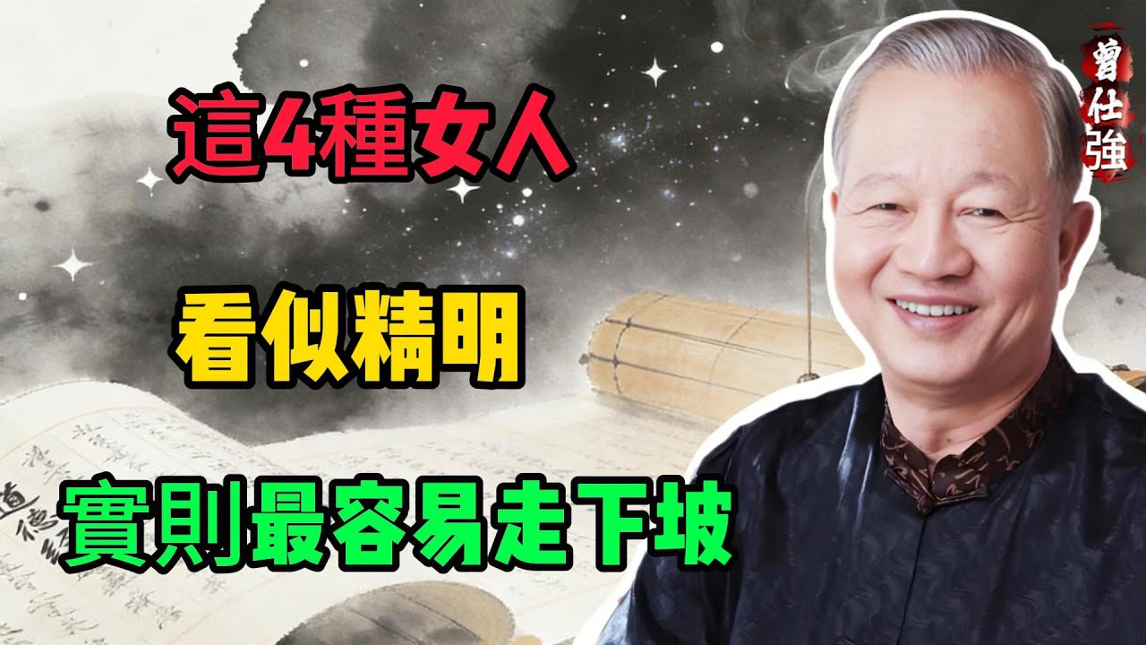曾仕強：這4種女人，看似精明，實則最容易走下坡#人生智慧 #命理 #哲學 #曾仕強 #易經 #正能量#女性成長
