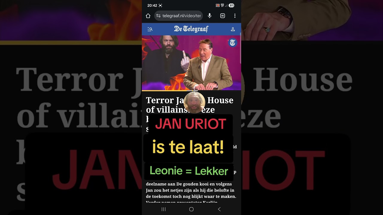 Jan Uriot is te laat!