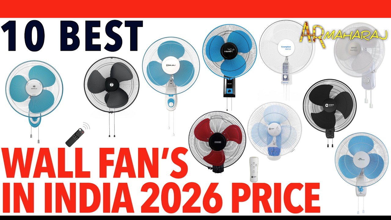 ✅ Top 10 Best Wall Fans in India 2026 | ✨ Wall Mount fan Price | atomberg, Havells, USHA, Crompton