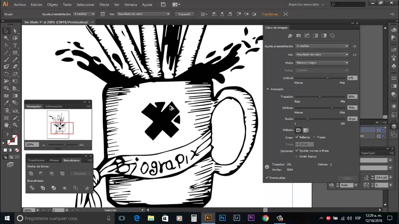 Herramienta Calco Illustrator 2015