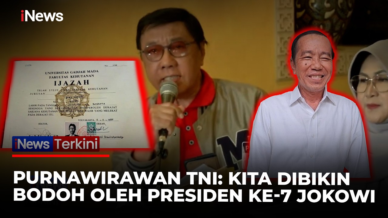Purnawirawan TNI Moeryono Sentil Kasus Ijazah Jokowi, Ungkap Dukungan Jenderal untuk Roy Suryo Cs!