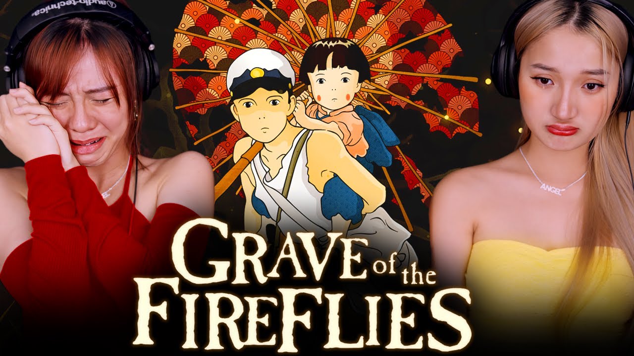 Asian girls watch anime for the first time | Grave of the Fireflies Reaction (Studio Ghibli)