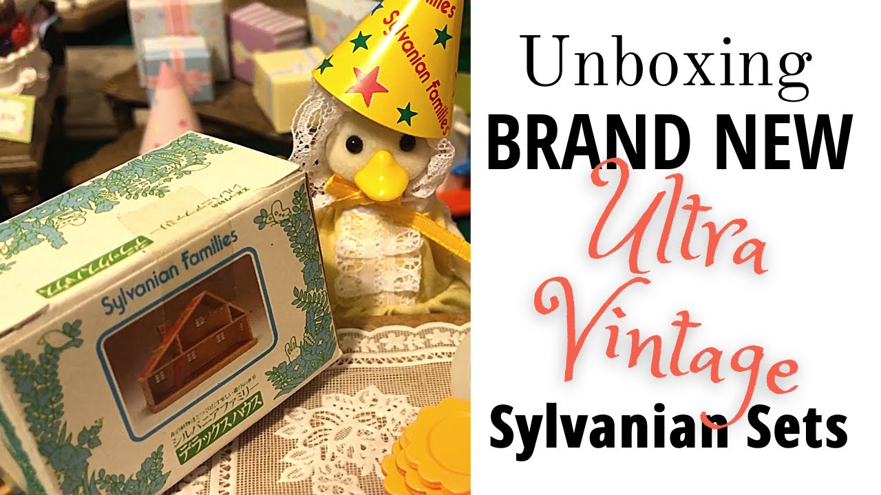 📦 UNOPENED Vintage Sylvanian sets from the 80s/90s!! Unboxing 7 super retro Calico Critter items