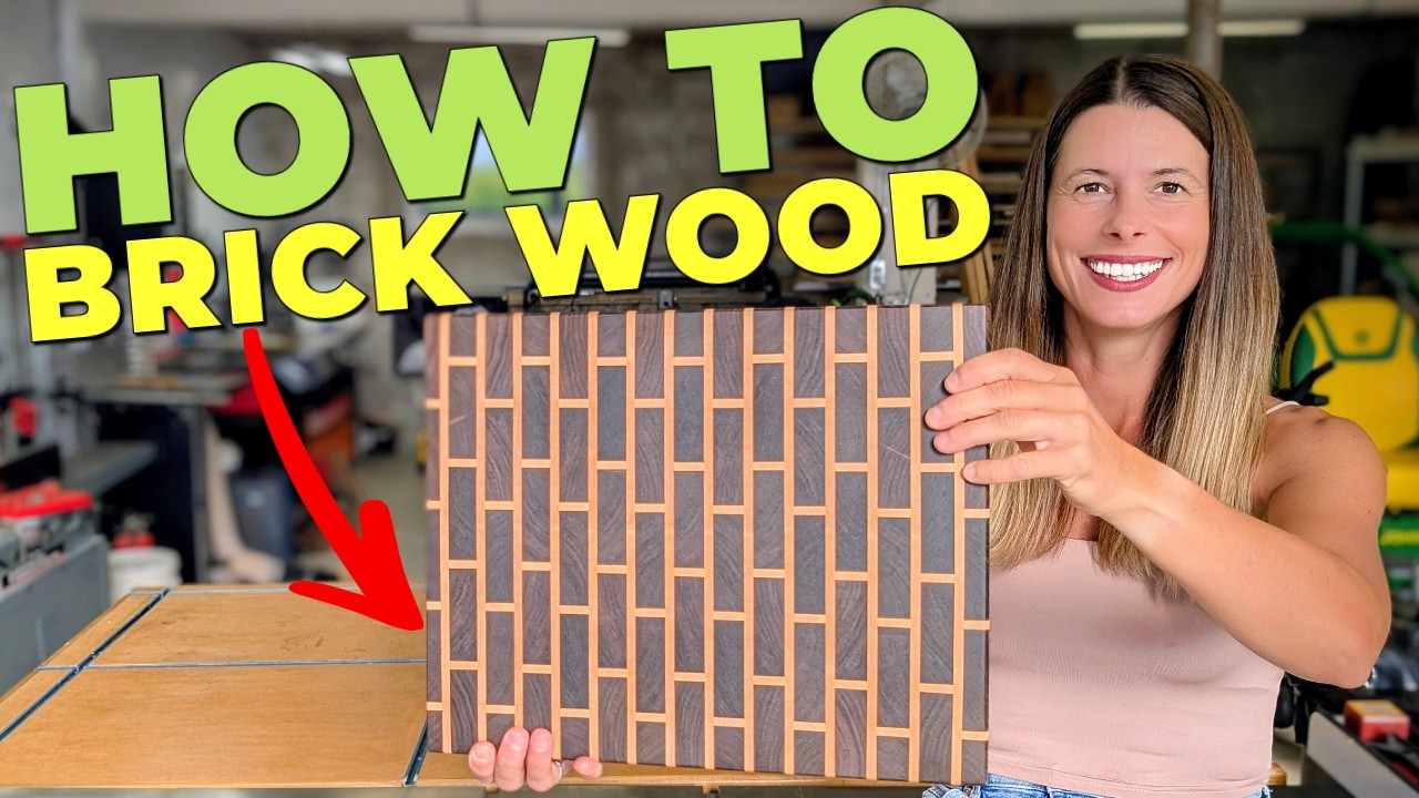 How To Build a Brick Pattern End Grain Cutting Board // DIY Woodworking