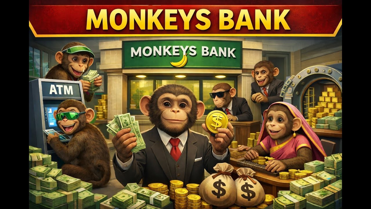 The Monkeys Opened Their Own Bank Together II Village Life of Monkey